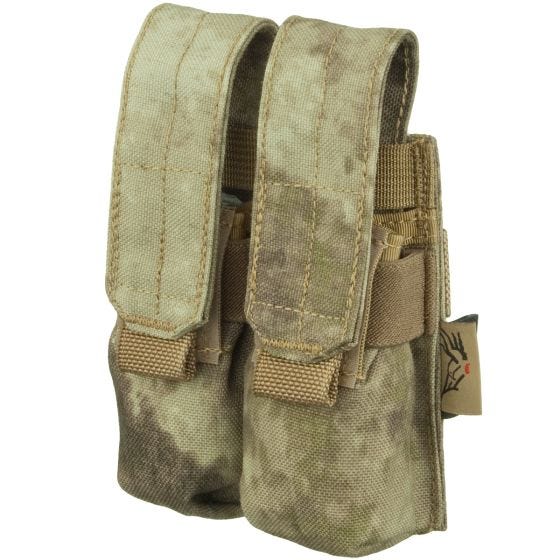 Flyye Ver. FE Doppel-Magazintasche für 9 mm-Kaliber MOLLE-Befestigungssystem A-TACS AU
