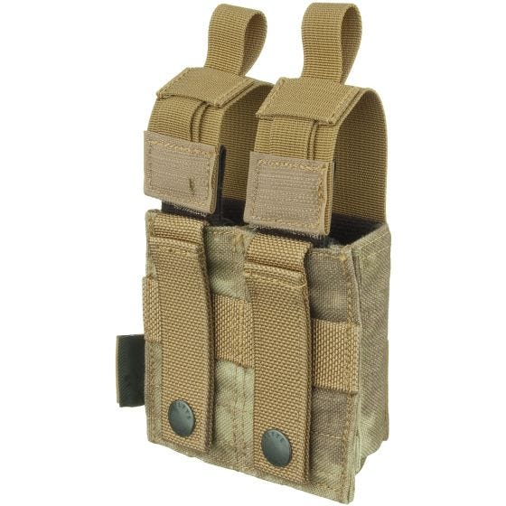 Flyye Ver. HP Doppel-Magazintasche für 9 mm-Kaliber MOLLE-Befestigungssystem A-TACS AU