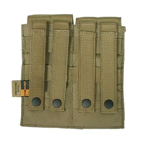 Flyye Doppel-Magazintasche für M4/M16 MOLLE-Befestigungssystem Khakifarben