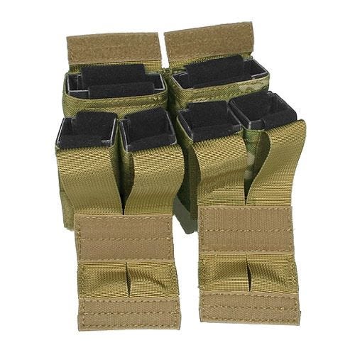 Flyye Magazintasche für 2 M4/M16- & 4 Pistolenmagazine MOLLE-Befestigungssystem MultiCam