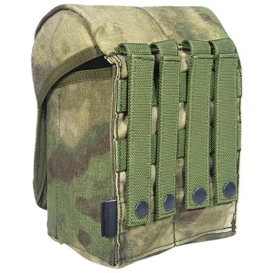 Flyye Doppel-Magazintasche für AK mit MOLLE-Befestigungssystem A-TACS FG