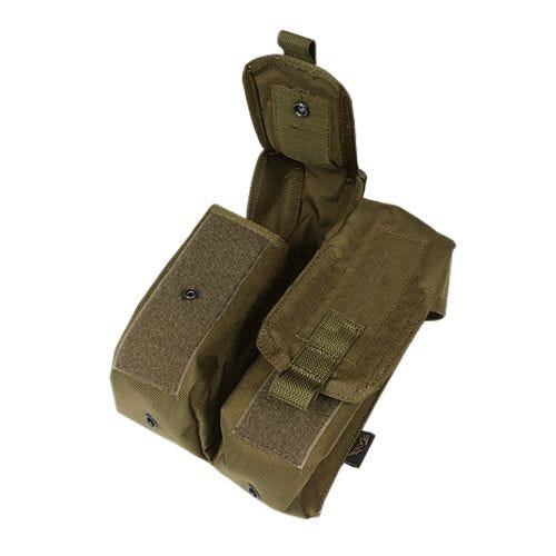 Flyye Doppel-Magazintasche für AK mit MOLLE-Befestigungssystem Coyote Brown