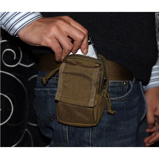 Flyye EDC Kleine Hüfttasche Schwarz
