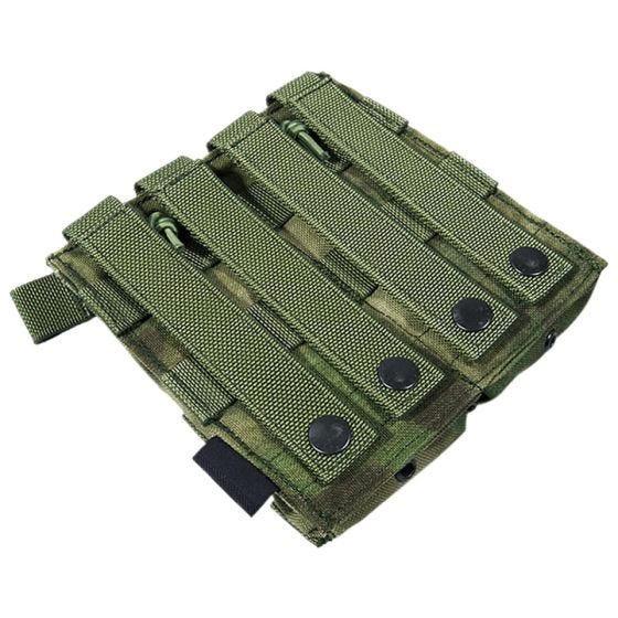 Flyye EV Universal Doppel-Magazintasche mit MOLLE-Befestigungssystem A-TACS FG
