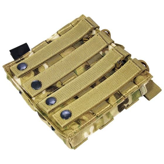 Flyye EV Universal Doppel-Magazintasche mit MOLLE-Befestigungssystem MultiCam
