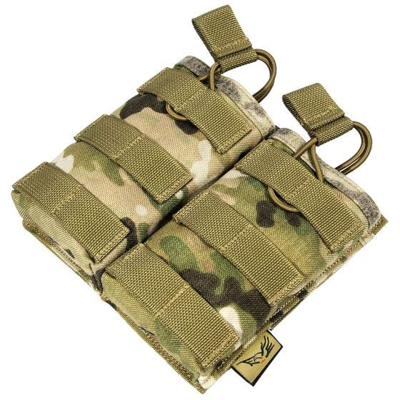 Flyye EV Universal Doppel-Magazintasche mit MOLLE-Befestigungssystem MultiCam