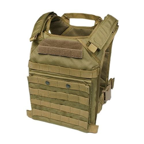 Flyye FAPC GEN 2 Weste mit zusätzlichem abnehmbarem Plattenträger Khaki