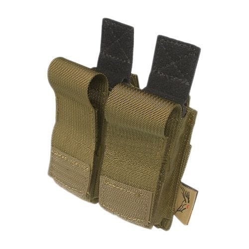 Flyye Doppel-Magazintasche für .45-Kaliber MOLLE-Befestigungssystem Coyote Brown