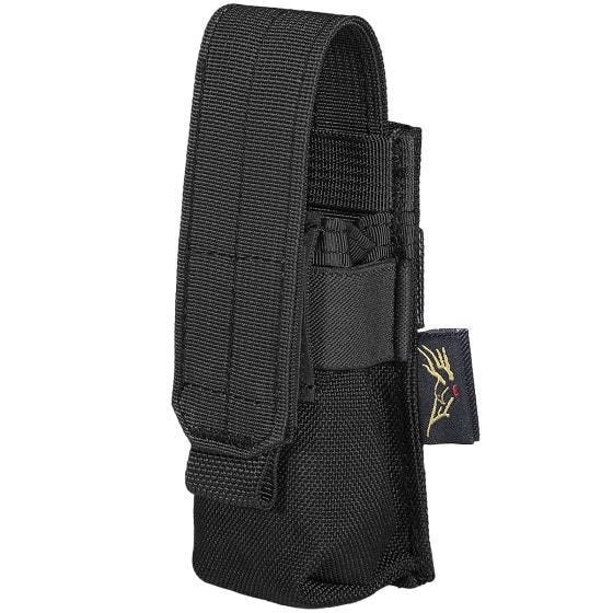 Flyye Ver. FE Einzel-Magazintasche 9 mm MOLLE-Befestigungssystem Schwarz