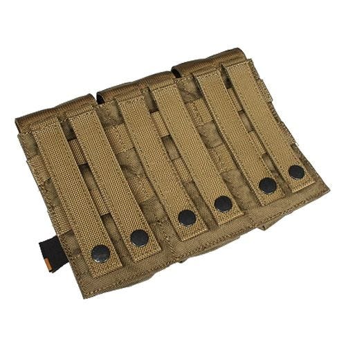 Flyye Dreifach-Magazintasche für M4/M16 mit MOLLE-Befestigungssystem Coyote Brown
