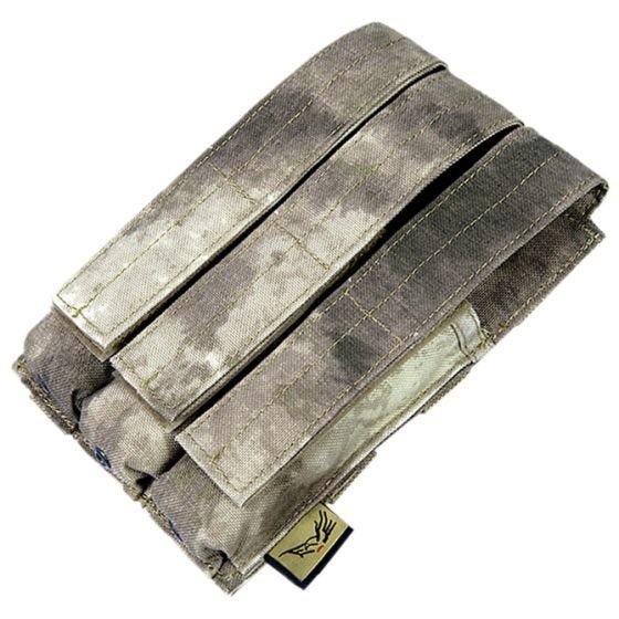 Flyye Dreifach-Magazintasche für MP5 mit MOLLE-Befestigungssystem A-TACS AU
