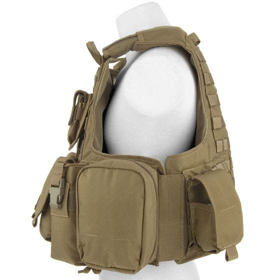 Flyye Force Recon Weste mit Taschen-Set Ver. Maritim Khaki
