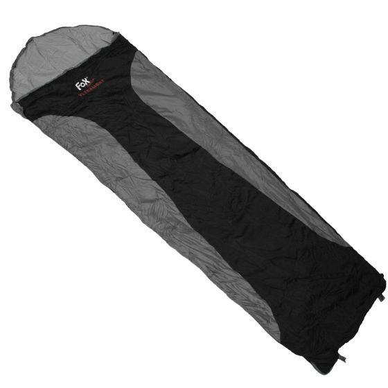 Fox Outdoor Ultralight Schlafsack Schwarz / Grau