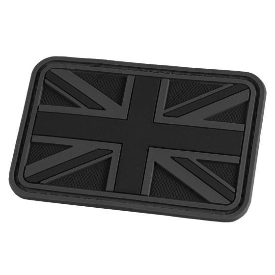 Hazard 4 Union Jack 3D-Patch mit UK-Flagge Schwarz