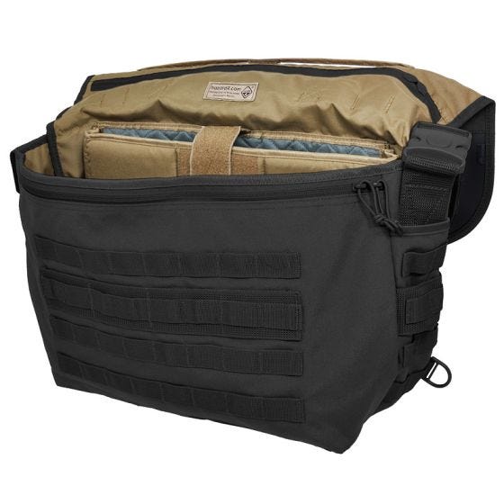Hazard 4 Defense Courier Große Laptop-Messenger Bag Schwarz