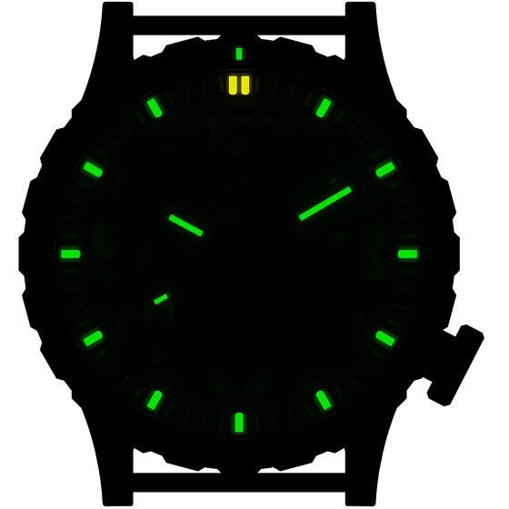 Hazard 4 Heavy Water Diver Titanium Arid Armbanduhr mit Tritium-Lichtquelle Grün/Gelb