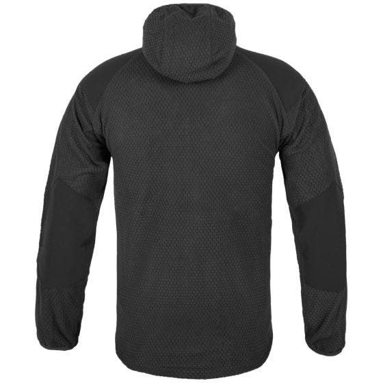 Helikon Alpha Kapuzenjacke aus Gitterfleece Schwarz