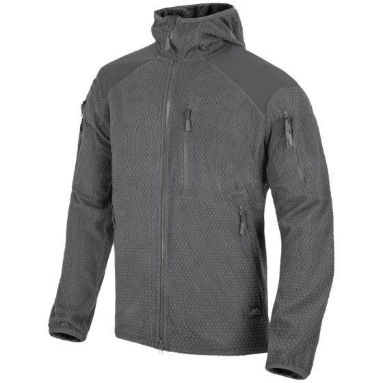 Helikon Alpha Kapuzenjacke aus Gitterfleece Shadow Grey