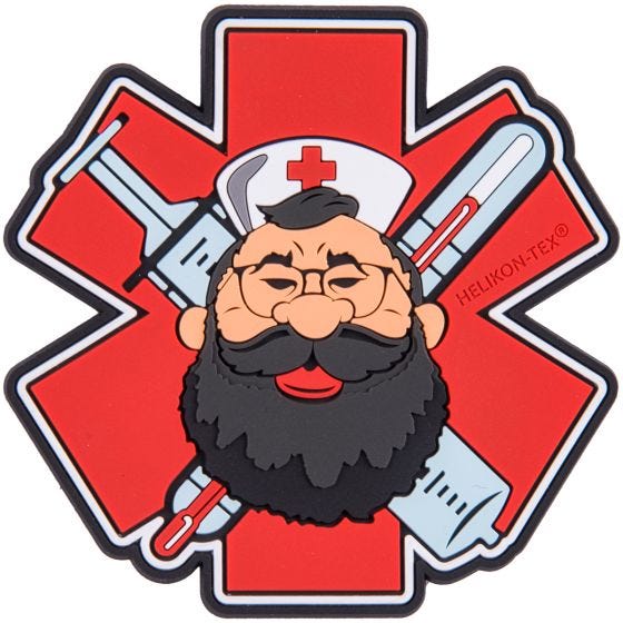 Helikon Medic Beardman Erste-Hilfe-Patch Rot
