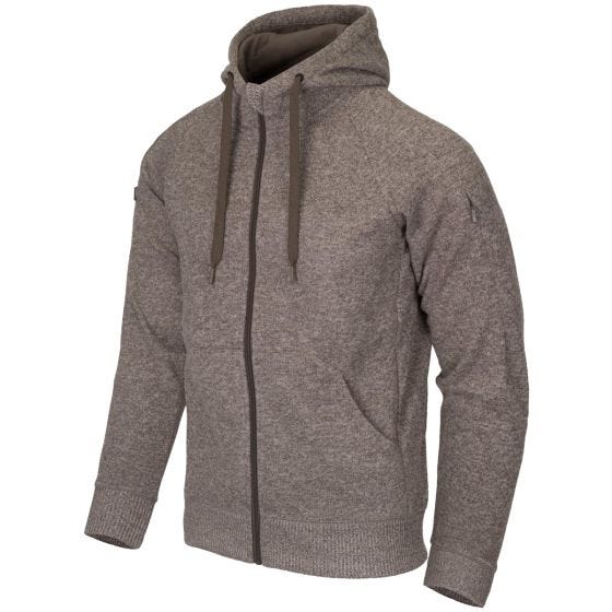 Helikon Covert Taktischer Kapuzenpullover mit durchgehendem Reißverschluss Melange Light Tan