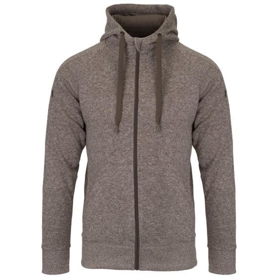 Helikon Covert Taktischer Kapuzenpullover mit durchgehendem Reißverschluss Melange Light Tan