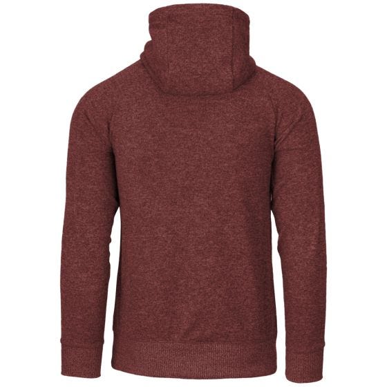 Helikon Covert Taktischer Kapuzenpullover mit durchgehendem Reißverschluss Melange Rot
