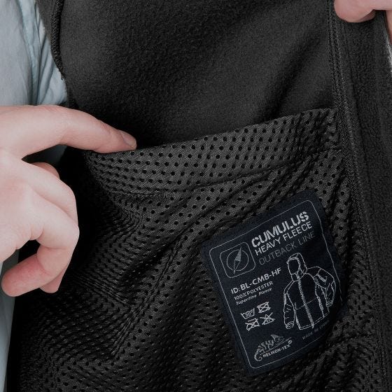 Helikon Cumulus Fleece-Jacke Schwarz