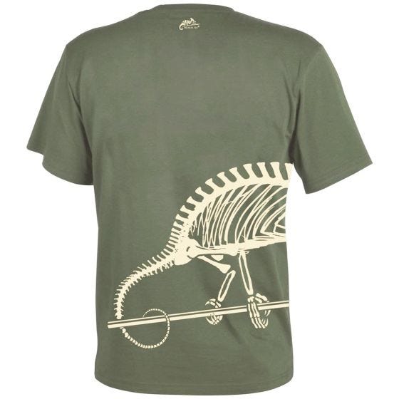 Helikon T-Shirt mit Chamäleonskelett-Motiv Olive Green