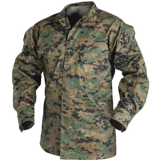 Helikon USMC Hemd Baumwolle/Polyester Twill Digital Woodland
