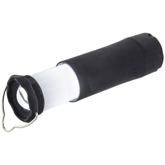 Highlander 1W Ausziehbare LED-Taschenlampe/Stableuchte Schwarz