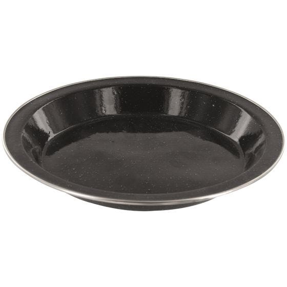 Highlander Deluxe Emaille-Teller Schwarz