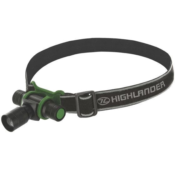 Highlander Focus 3W LED-Stirnlampe Schwarz/Oliv