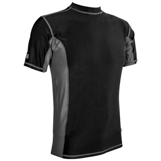 Highlander Pro Comp Herren Kurzarm-Oberteil Schwarz / Grau