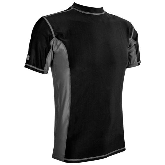 Highlander Pro Comp Herren Kurzarm-Oberteil Schwarz / Grau
