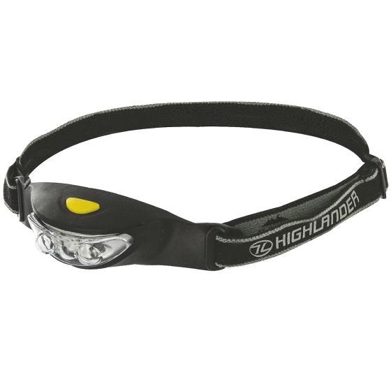 Highlander Ray 3-LED-Stirnlampe Schwarz