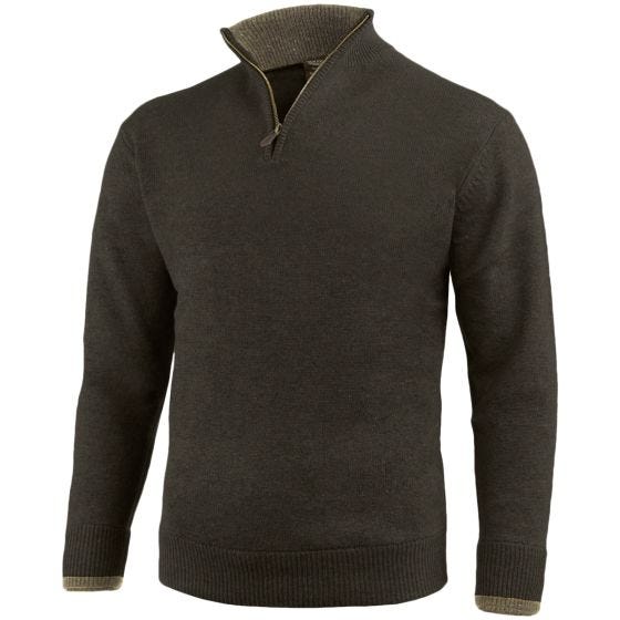 Jack Pyke Ashcombe Pullover mit Reißverschluss Dunkles Olivgrün