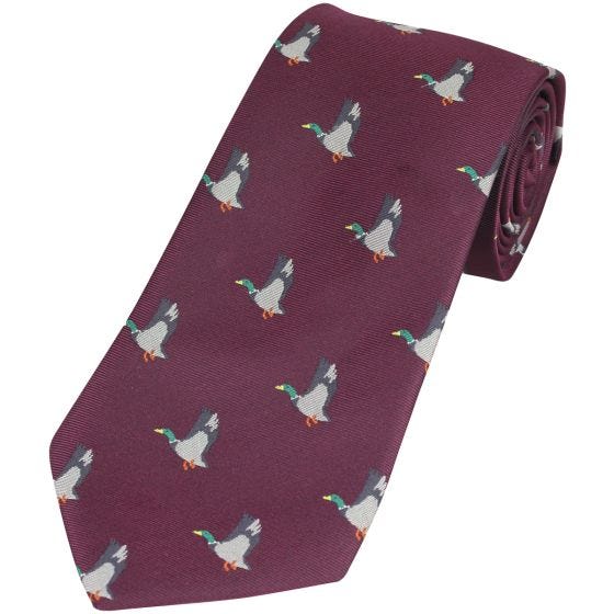 Jack Pyke Krawatte mit Enten-Motiv Wine