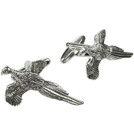 Jack Pyke Geschenk-Set aus Krawatte, Taschentuch und Manschettenknöpfen im Fasan-Design Grün