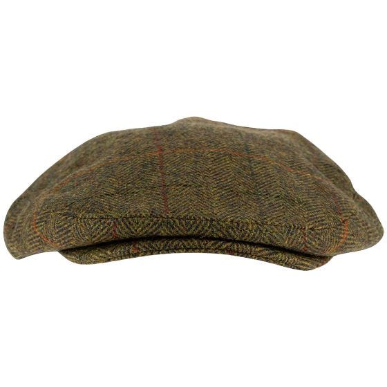 Jack Pyke Schiebermütze aus Wolle-Mix Tweed Brown
