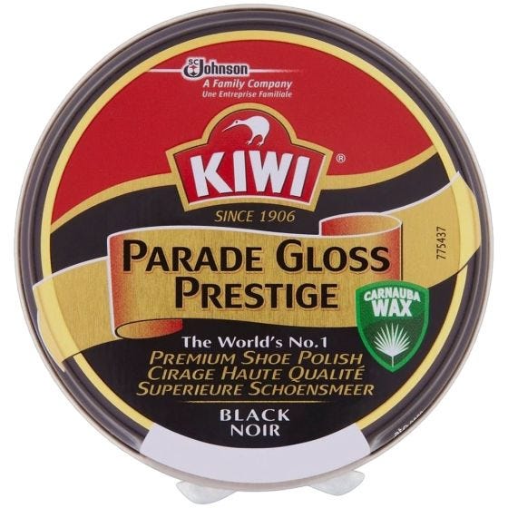 Kiwi Schuhcreme Schwarz glänzend