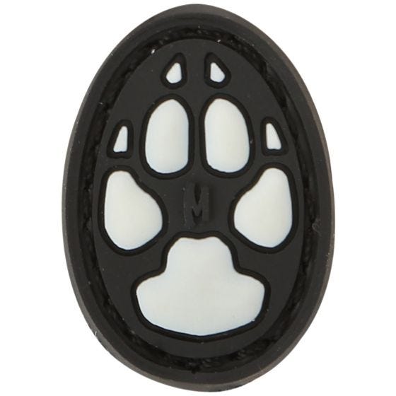 Maxpedition 1" Patch Pfotenabdruck vom Hund Leuchtend im Dunkeln