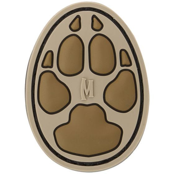 Maxpedition 1" Patch Pfotenabdruck vom Hund Arid