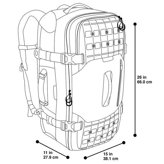 Maxpedition Ironstorm Reisetasche Schwarz