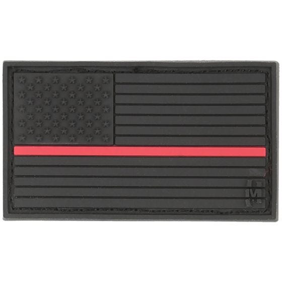 Maxpedition Patch Flagge der USA mit Thin Red Line (Feuerwehrmänner) Klein