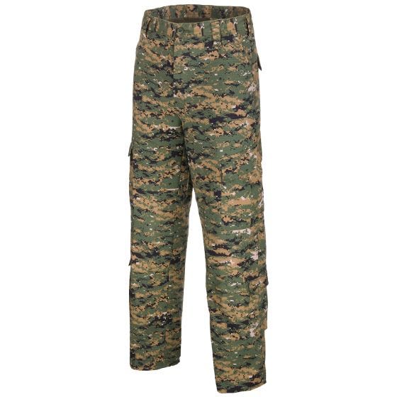 MFH ACU Einsatzhose aus Ripstop-Gewebe Digital Woodland
