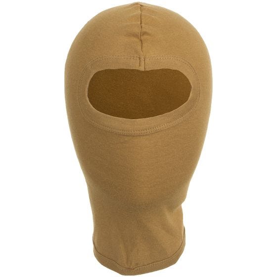 MFH Leichte 1-Loch-Sturmhaube aus Baumwolle Coyote Tan