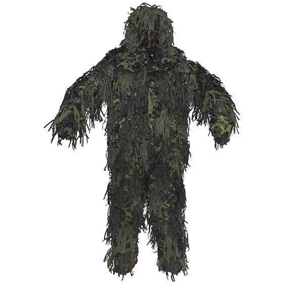 MFH Jackal Ghillie-Anzug mit 3D-Body-System Woodland
