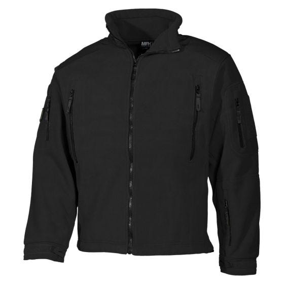 MFH Heavy Strike Fleece-Jacke Schwarz