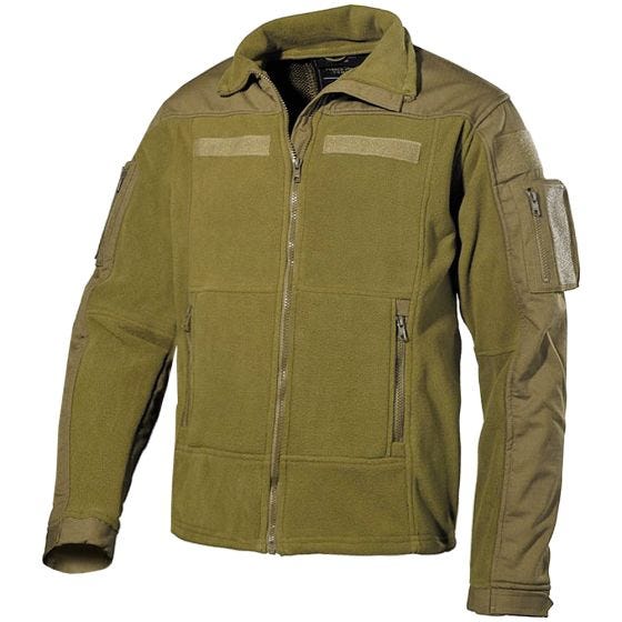 MFH US Combat Fleece-Jacke Coyote