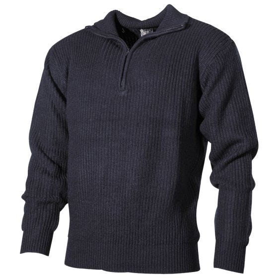 MFH Acryl-Pullover im Marine-Design Navy Blue